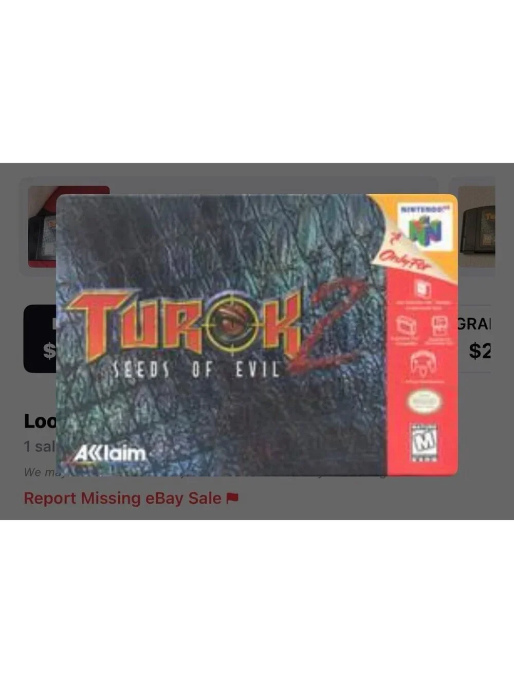 Turok 2: Seeds of Evil for Nintendo 64